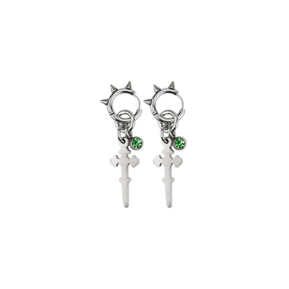 Boucles d'oreille en acier inoxydable strass rouge. Bijoux y2k. Bijoux punk. Bijoux rock. Bijoux glam rock. Bijoux grunge. Boucles d'oreilles Y2K. Boucles d'oreilles punk. Boucles d'oreilles rock. Boucles d'oreilles glam rock. Boucles d'oreilles grunge. Boucles d'oreille alt. Bijoux alt. Boucle d'oreille pour homme. Boucle d'oreille gothic. Bijoux gothic. Bijoux dark. Bijoux design Paris.