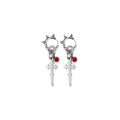 Boucles d'oreille en acier inoxydable strass rouge. Bijoux y2k. Bijoux punk. Bijoux rock. Bijoux glam rock. Bijoux grunge. Boucles d'oreilles Y2K. Boucles d'oreilles punk. Boucles d'oreilles rock. Boucles d'oreilles glam rock. Boucles d'oreilles grunge. Boucles d'oreille alt. Bijoux alt. Boucle d'oreille pour homme. Boucle d'oreille gothic. Bijoux gothic. Bijoux dark.