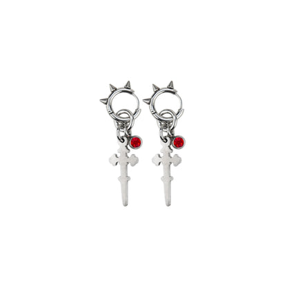 Boucles d'oreille en acier inoxydable strass rouge. Bijoux y2k. Bijoux punk. Bijoux rock. Bijoux glam rock. Bijoux grunge. Boucles d'oreilles Y2K. Boucles d'oreilles punk. Boucles d'oreilles rock. Boucles d'oreilles glam rock. Boucles d'oreilles grunge. Boucles d'oreille alt. Bijoux alt. Boucle d'oreille pour homme. Boucle d'oreille gothic. Bijoux gothic. Bijoux dark.