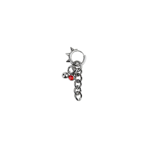 Boucle d'oreille en acier inoxydable, avec strass/diamant. Bijoux y2k. Bijoux punk. Bijoux rock. Bijoux glam rock. Bijoux grunge. Boucles d'oreilles Y2K. Boucles d'oreilles punk. Boucles d'oreilles rock. Boucles d'oreilles glam rock. Boucles d'oreilles grunge. Boucles d'oreille pour homme. Bijoux pour homme. Bijoux made in France. Bijoux Paris. Bijoux goth.