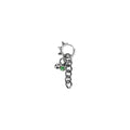 Boucle d'oreille en acier inoxydable, avec strass/diamant. Bijoux y2k. Bijoux punk. Bijoux rock. Bijoux glam rock. Bijoux grunge. Boucles d'oreilles Y2K. Boucles d'oreilles punk. Boucles d'oreilles rock. Boucles d'oreilles glam rock. Boucles d'oreilles grunge. Boucles d'oreille pour homme. Bijoux pour homme. Bijoux made in France. Bijoux Paris. Bijoux goth.
