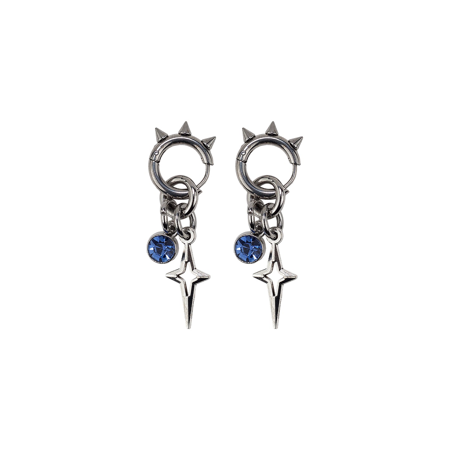 boucle d'oreille punk en acier inoxydable strass bleu ciel. Bijoux y2k. Bijoux punk. Bijoux rock. Bijoux glam rock. Bijoux grunge. Boucles d'oreilles Y2K. Boucles d'oreilles punk. Boucles d'oreilles rock. Boucles d'oreilles glam rock. Boucles d'oreilles grunge.