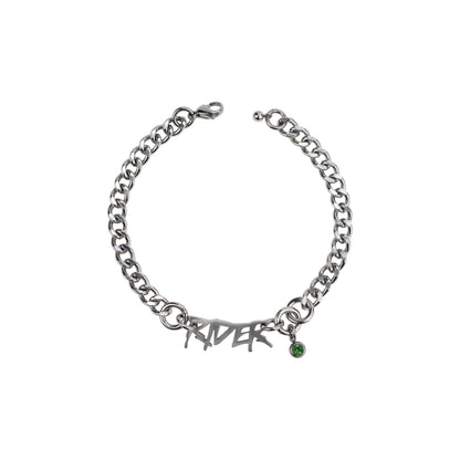 bracelet en acier inoxydable strass vert. Bijoux y2k. Bijoux punk. Bijoux rock. Bijoux glam rock. Bijoux grunge. Bracelets Y2K. Bracelets punk. Bracelets rock. Bracelets glam rock. Bracelets grunge. Bijoux alt. Bracelet alt. Bijoux alternatif. Bijoux Goth. Bracelet homme. Bijoux homme.