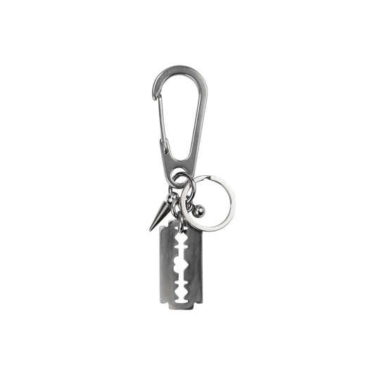 porte-clés étoile en acier inoxydable. porte-clé rock. porte-clé émo. porte-clé grunge. porte-clé y2k. porte-clé lame de rasoir. Bijoux alt. Bijoux goth. Bijoux homme.