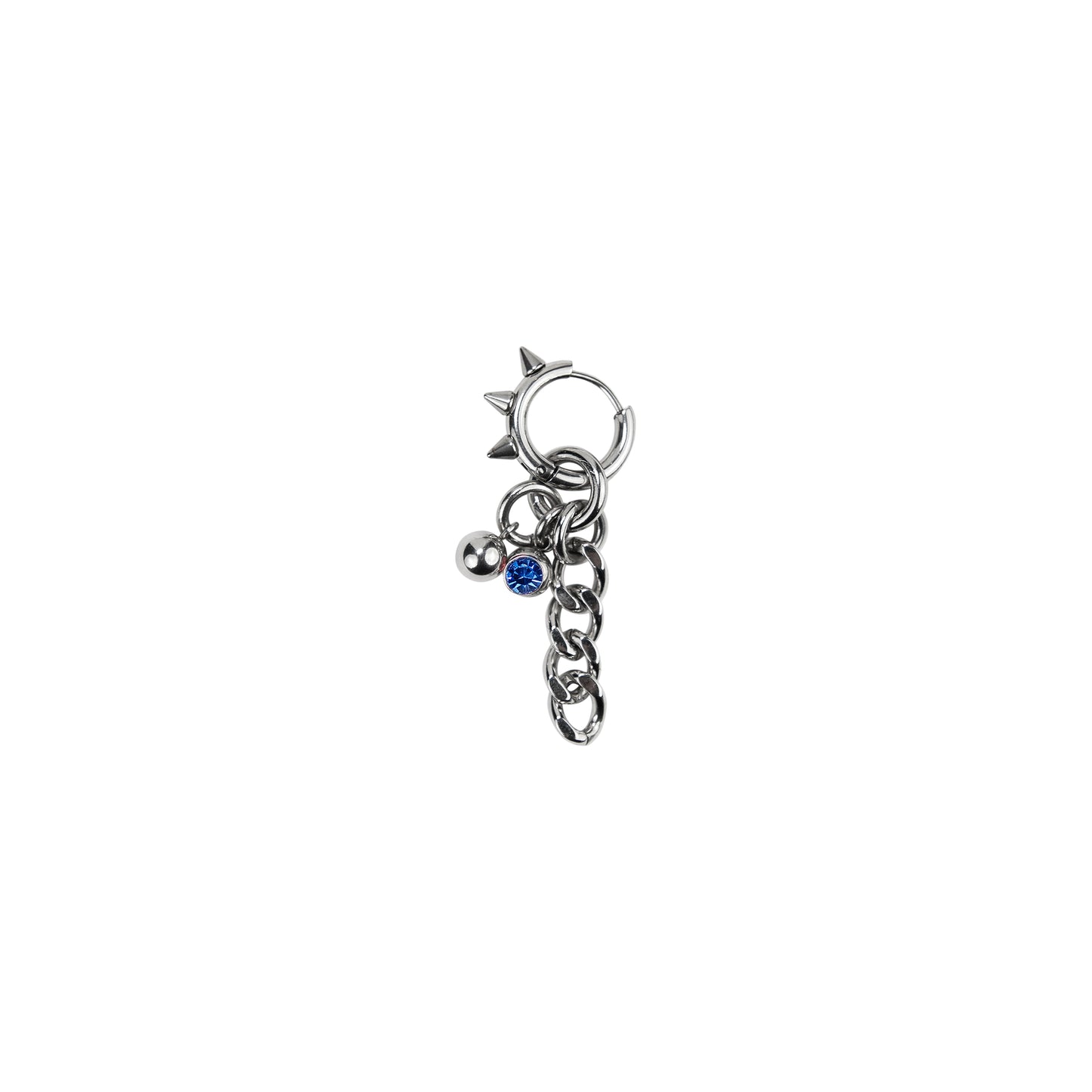 Boucle d'oreille en acier inoxydable, avec strass/diamant. Bijoux y2k. Bijoux punk. Bijoux rock. Bijoux glam rock. Bijoux grunge. Boucles d'oreilles Y2K. Boucles d'oreilles punk. Boucles d'oreilles rock. Boucles d'oreilles glam rock. Boucles d'oreilles grunge. Boucles d'oreille pour homme. Bijoux pour homme. Bijoux made in France. Bijoux Paris. Bijoux goth.