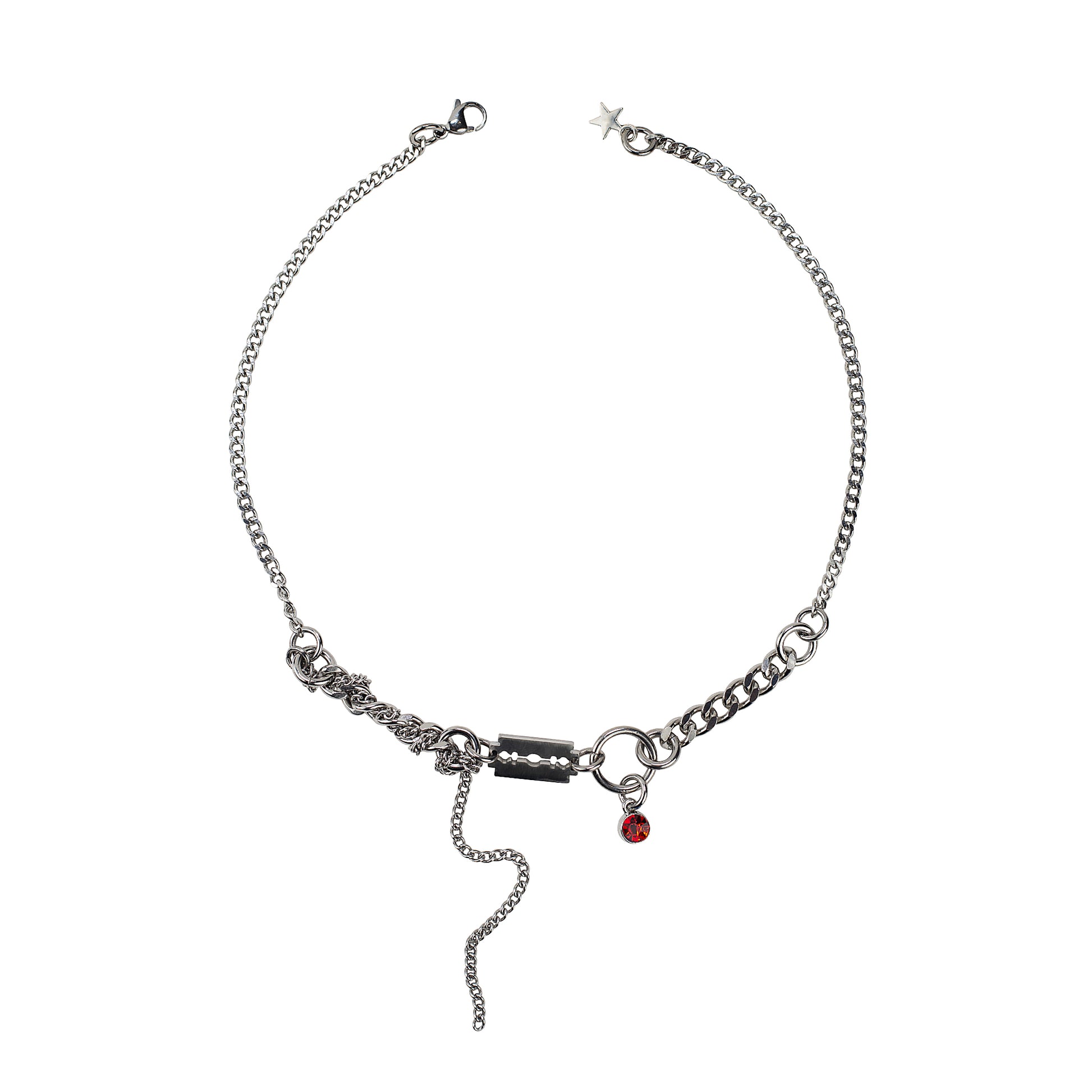 collier en acier inoxydable et fer à strass violet. Bijoux y2k. Bijoux punk. Bijoux rock. Bijoux glam rock. Bijoux grunge. Colliers Y2K. Colliers punk. Colliers rock. Colliers glam rock. Colliers grunge.