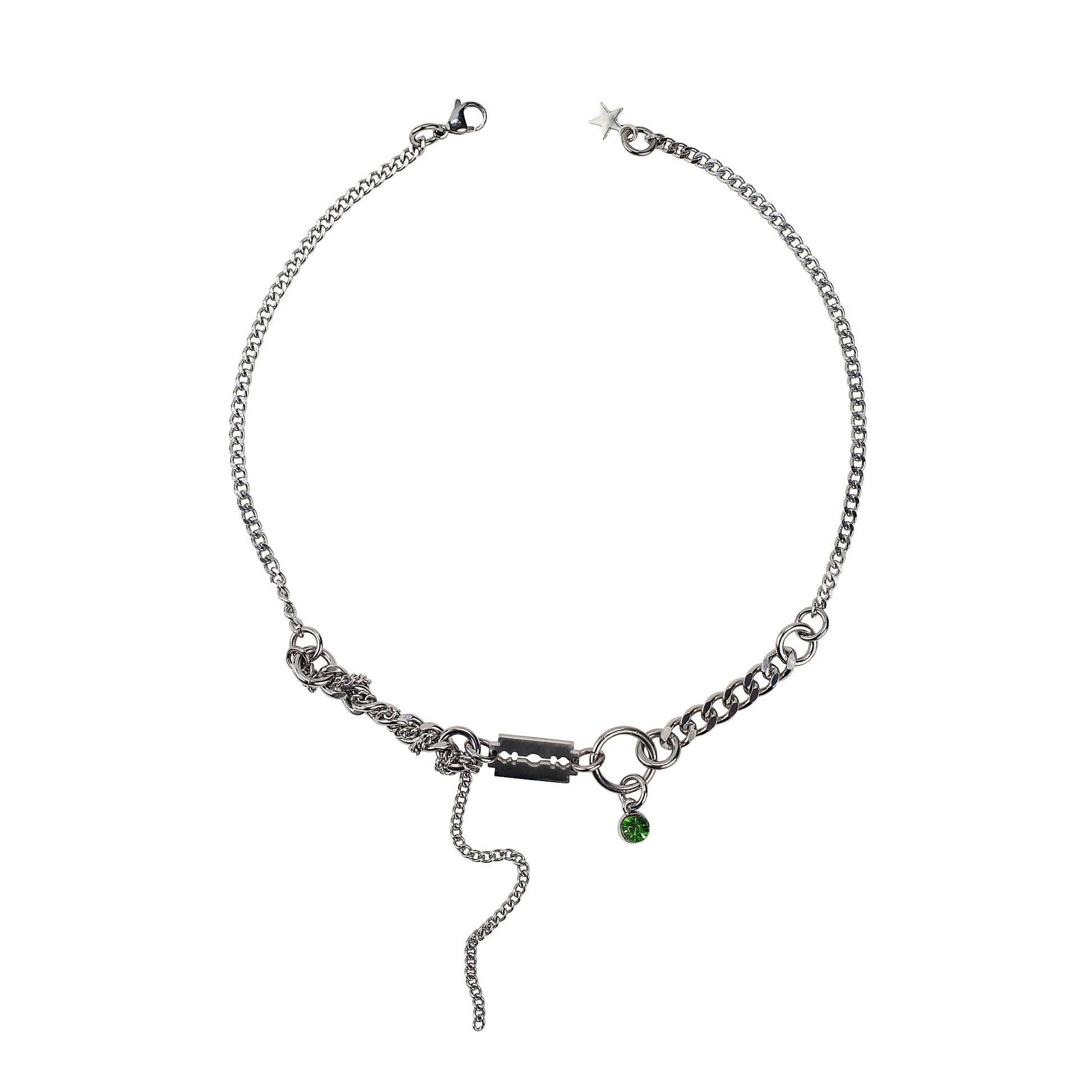 collier en acier inoxydable et fer à strass violet. Bijoux y2k. Bijoux punk. Bijoux rock. Bijoux glam rock. Bijoux grunge. Colliers Y2K. Colliers punk. Colliers rock. Colliers glam rock. Colliers grunge.